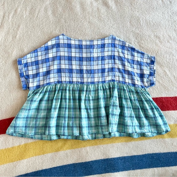 Rujuta Sheth mixed patterns blue shirt - Picture 13 of 15